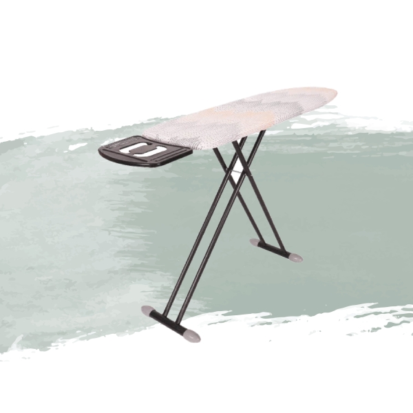 Poppy Ironing Board 110 x 33 cm - White / Orange / Grey